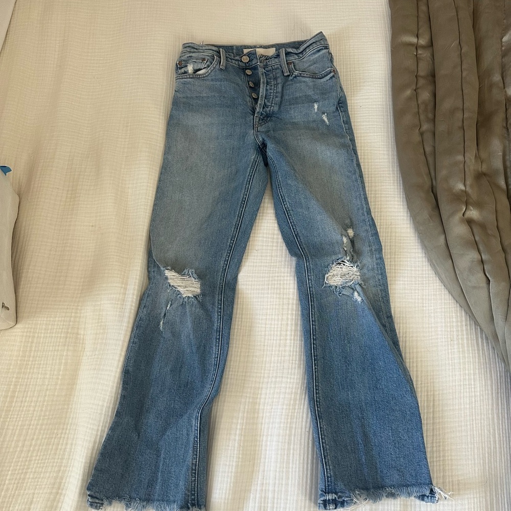 Mother Crop Flare Jeans